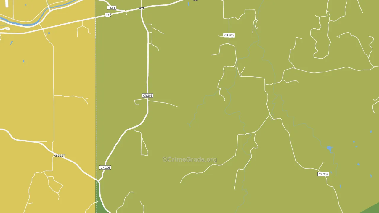 78635, TX Map of Theft Rates