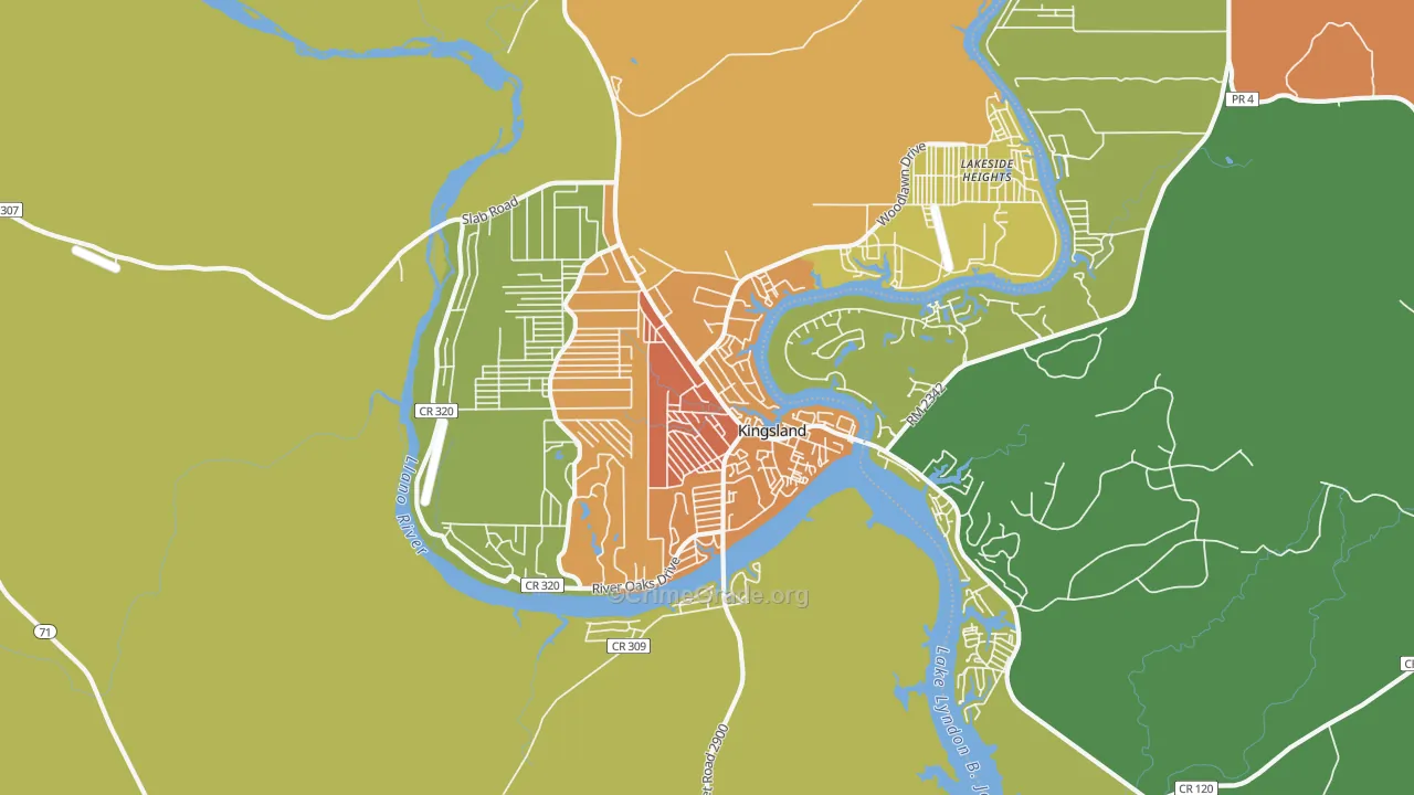 78639, TX Map of Theft Rates