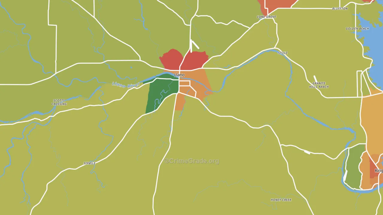 78643, TX Map of Theft Rates