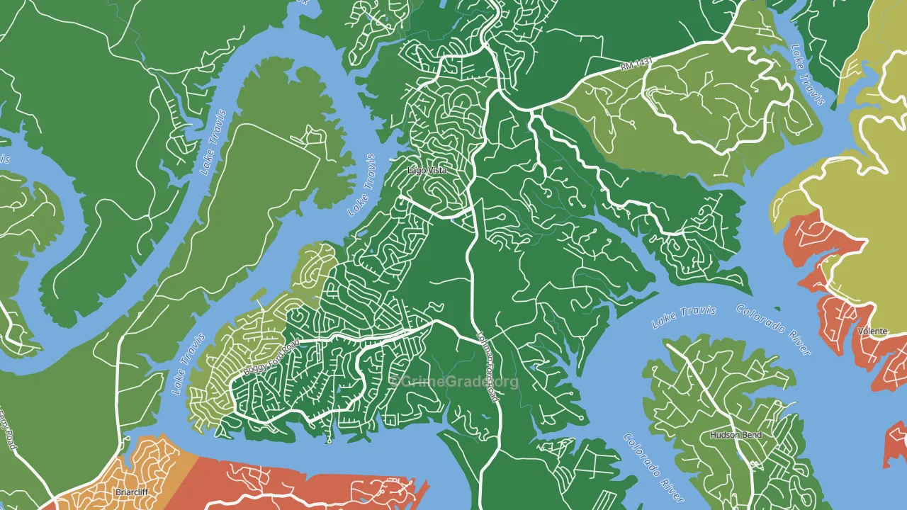78645, TX Map of Theft Rates