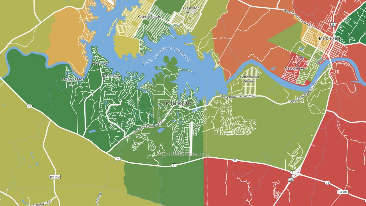 78657, TX Map of Theft Rates