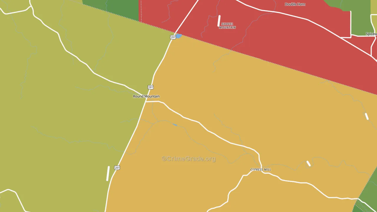 78663, TX Map of Theft Rates