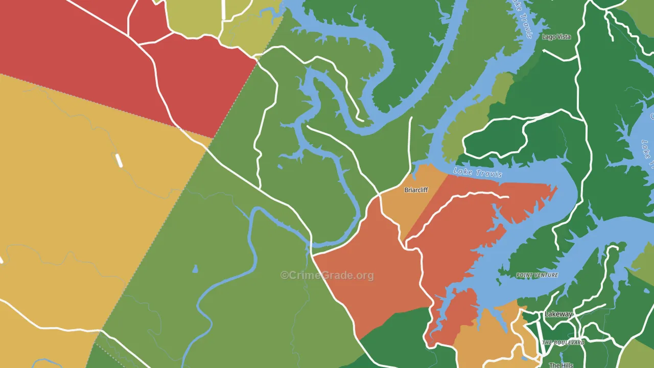 78669, TX Map of Theft Rates