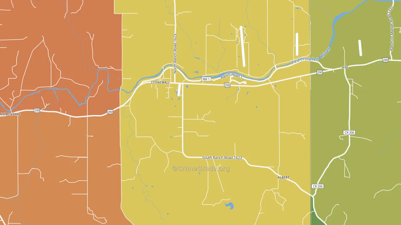 78671, TX Map of Theft Rates