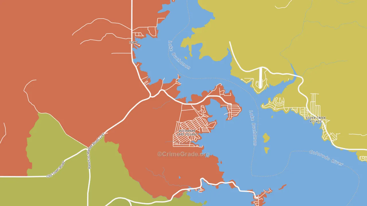 78672, TX Map of Theft Rates