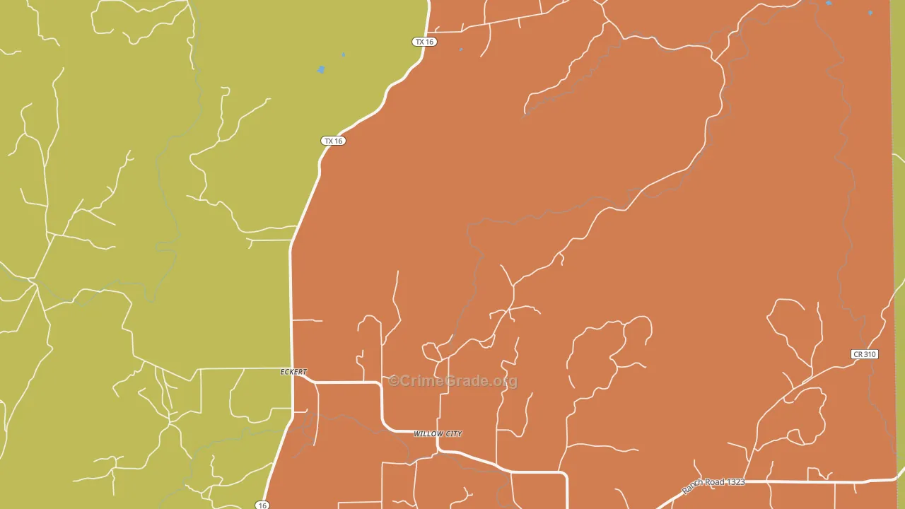 78675, TX Map of Theft Rates