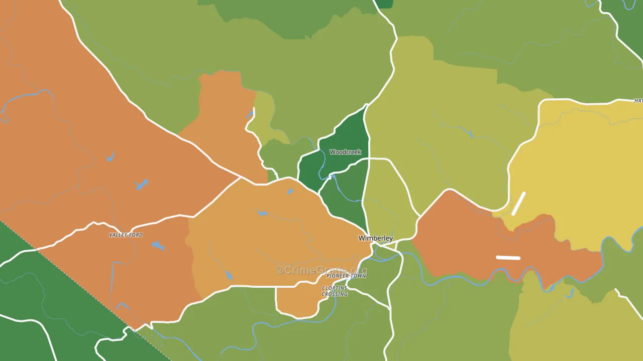 78676, TX Map of Theft Rates