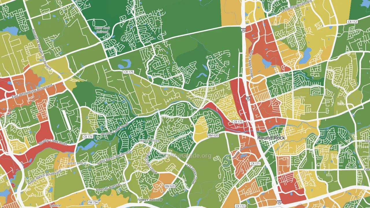 78681, TX Map of Theft Rates