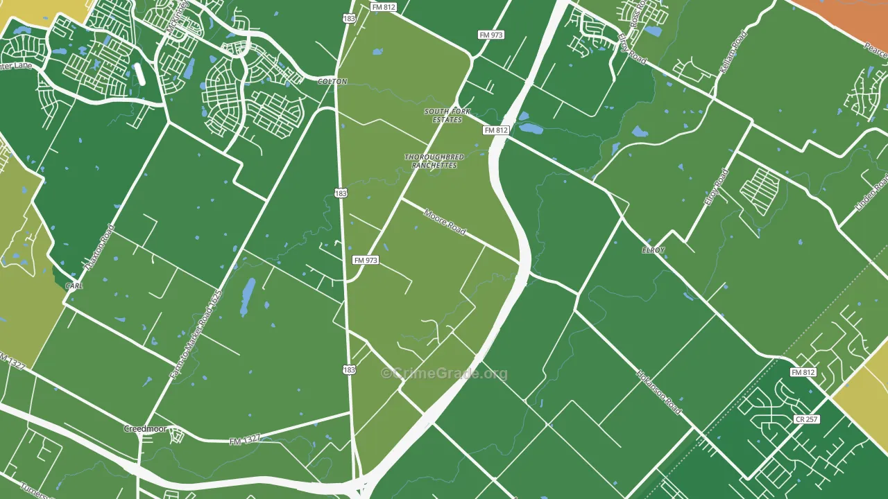 78719, TX Map of Theft Rates