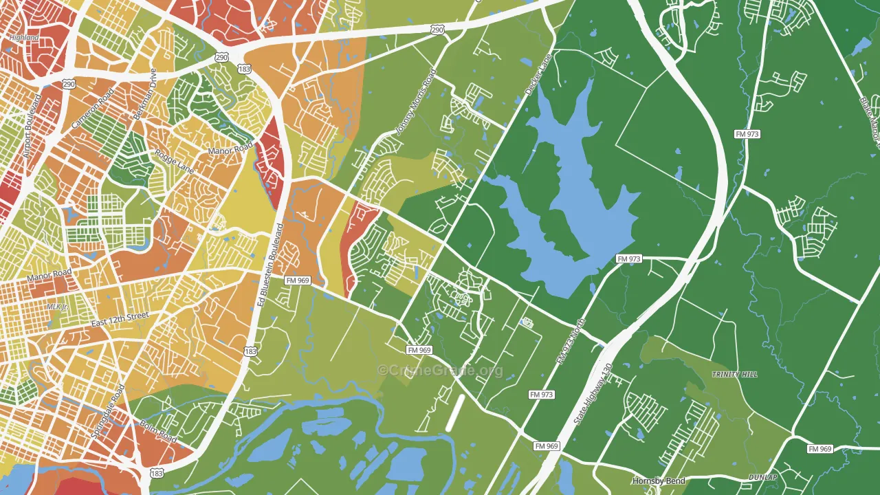 78724, TX Map of Theft Rates