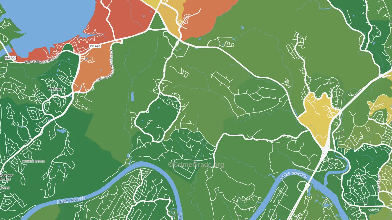 78730, TX Map of Theft Rates