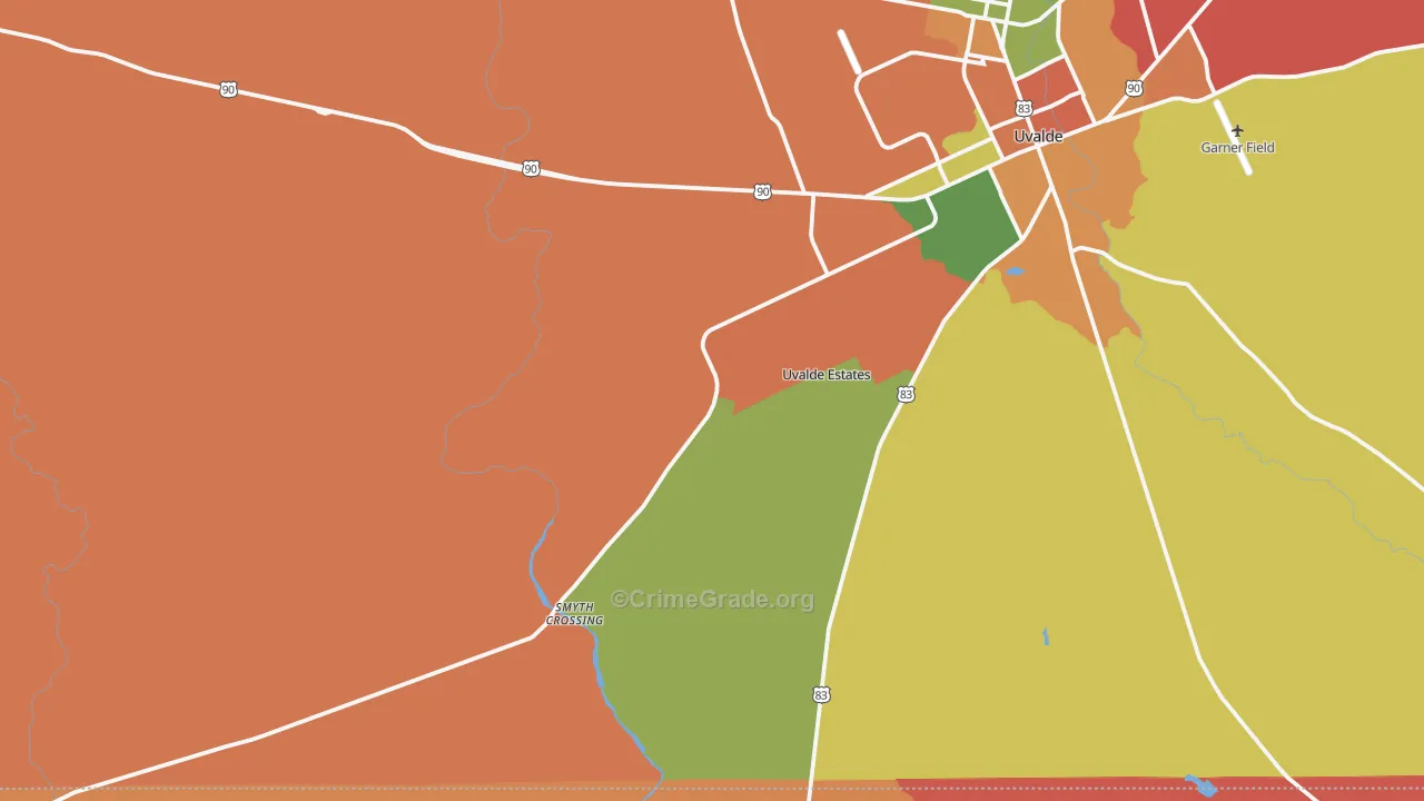 78802, TX Map of Theft Rates