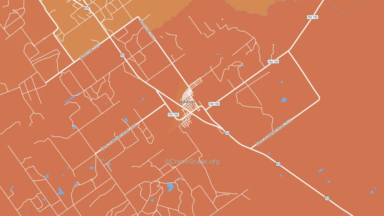 78827, TX Map of Theft Rates