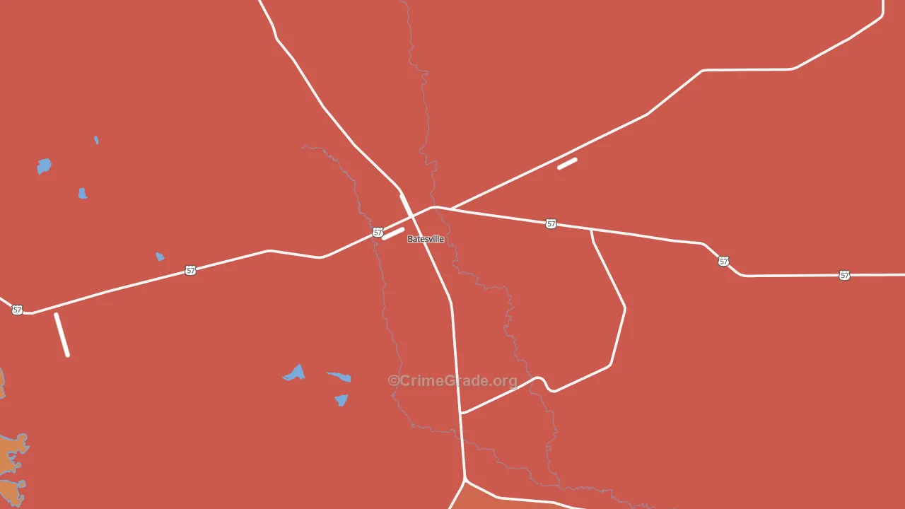 78829, TX Map of Theft Rates
