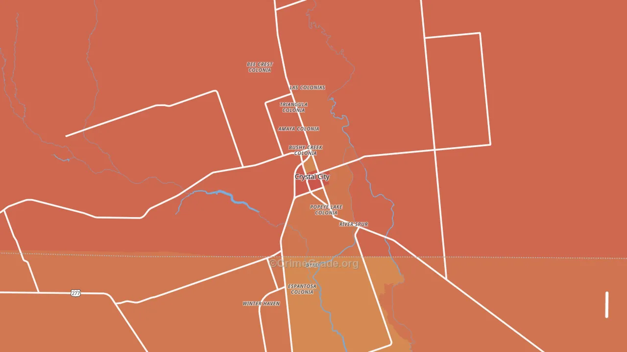 78839, TX Map of Theft Rates