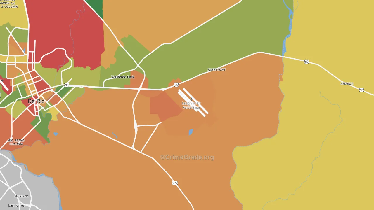 78843, TX Map of Theft Rates