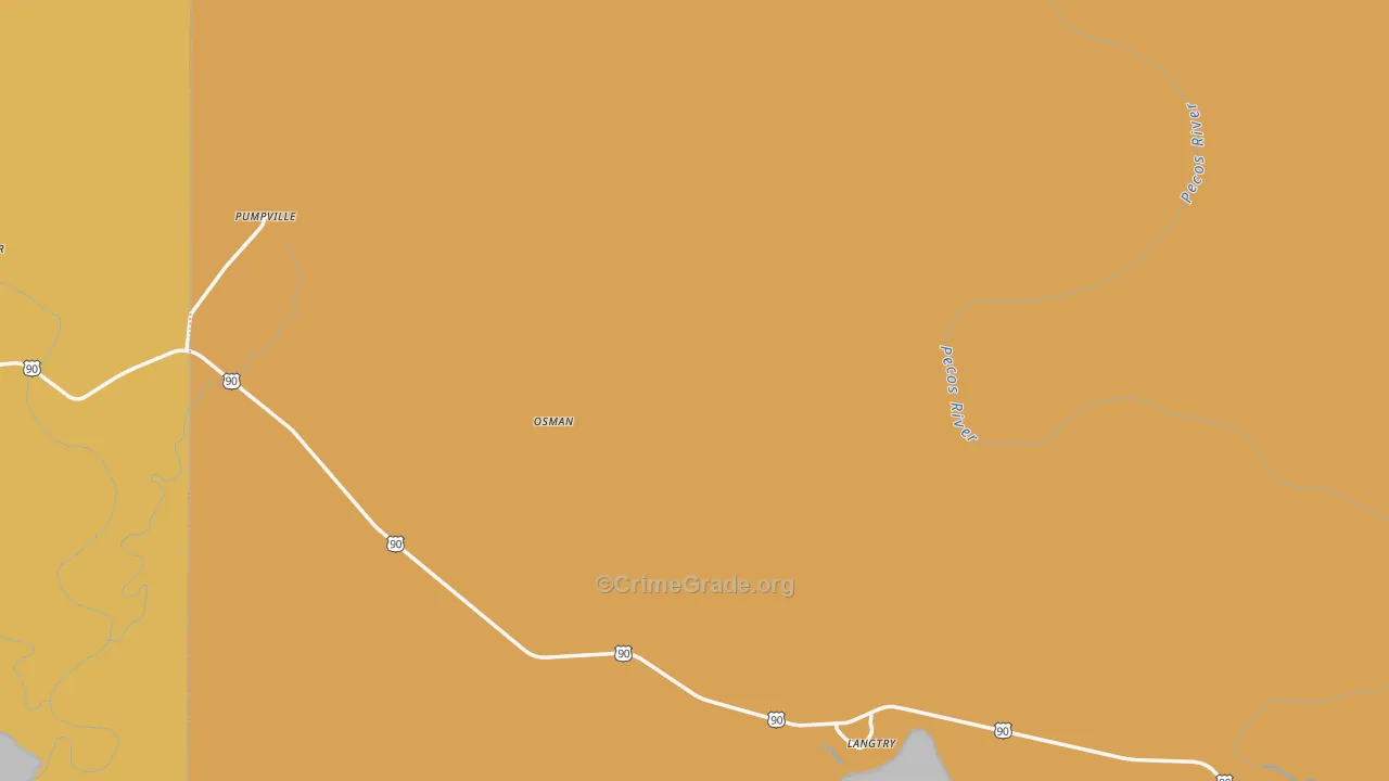 78871, TX Map of Theft Rates