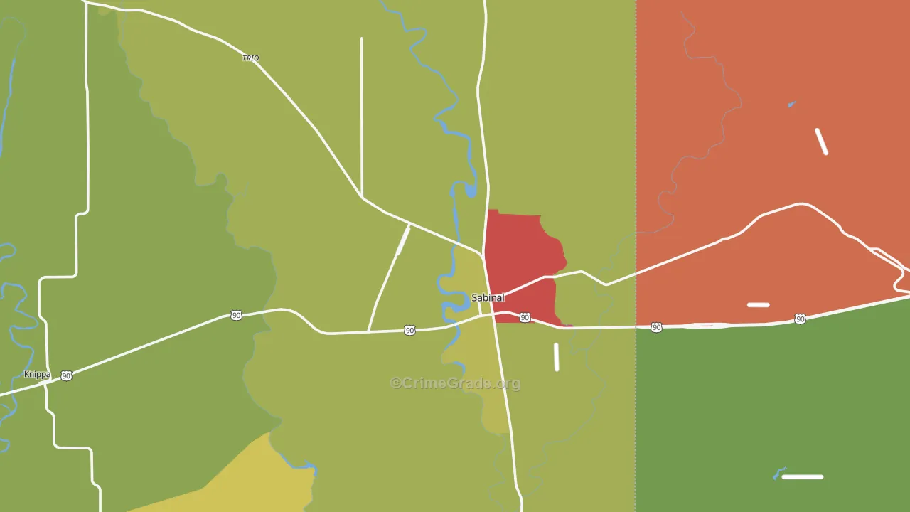 78881, TX Map of Theft Rates