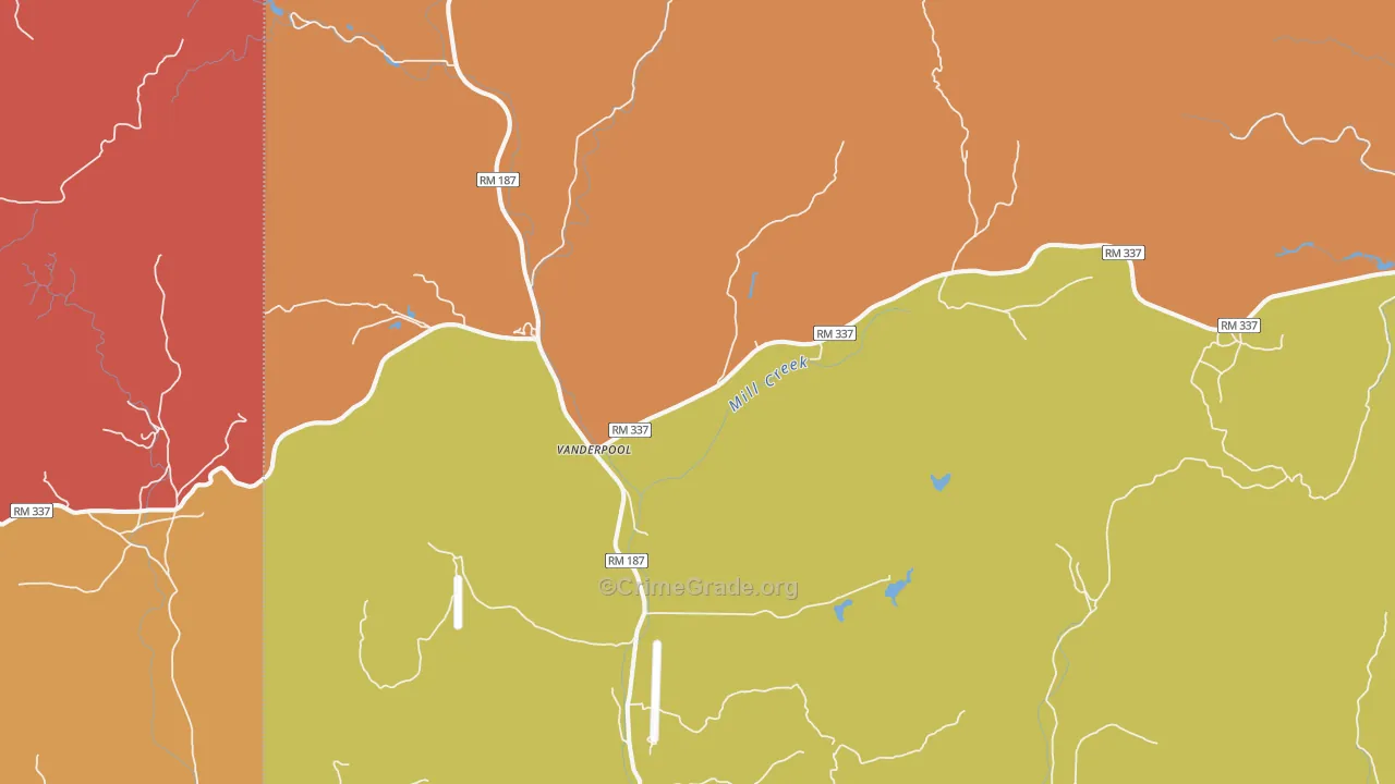 78885, TX Map of Theft Rates