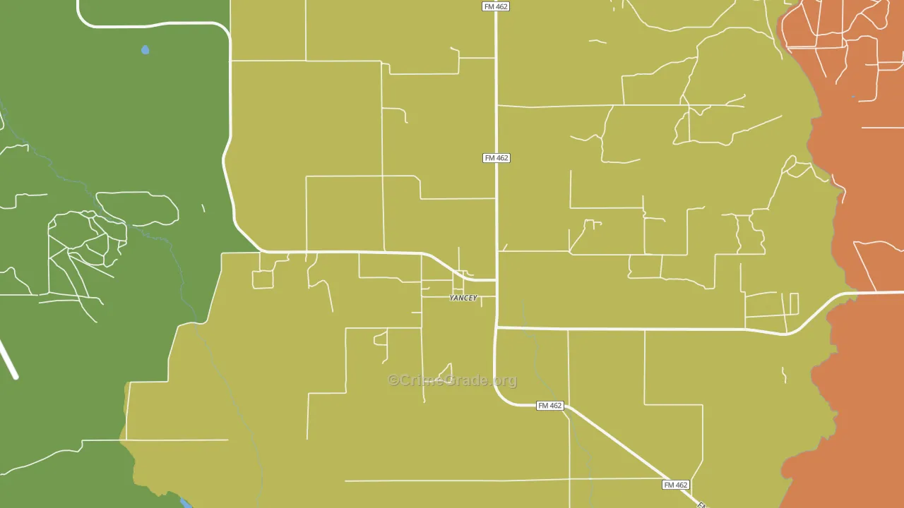 78886, TX Map of Theft Rates