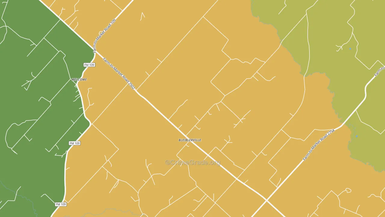 78931, TX Map of Theft Rates