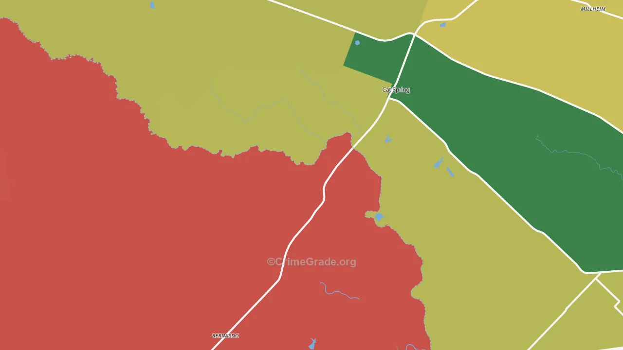 78933, TX Map of Theft Rates