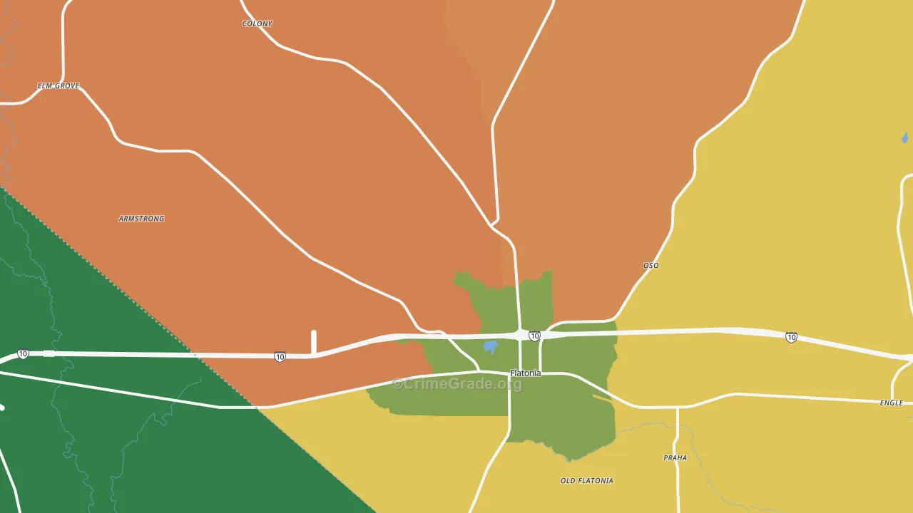 78941, TX Map of Theft Rates