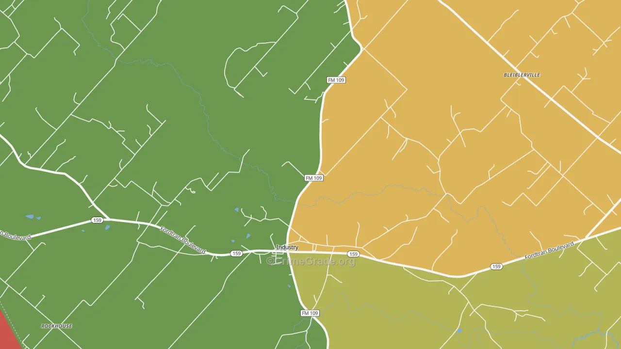 78944, TX Map of Theft Rates