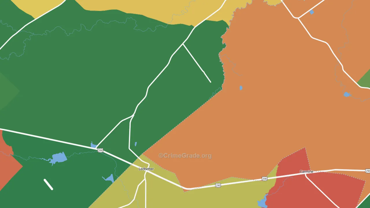 78946, TX Map of Theft Rates