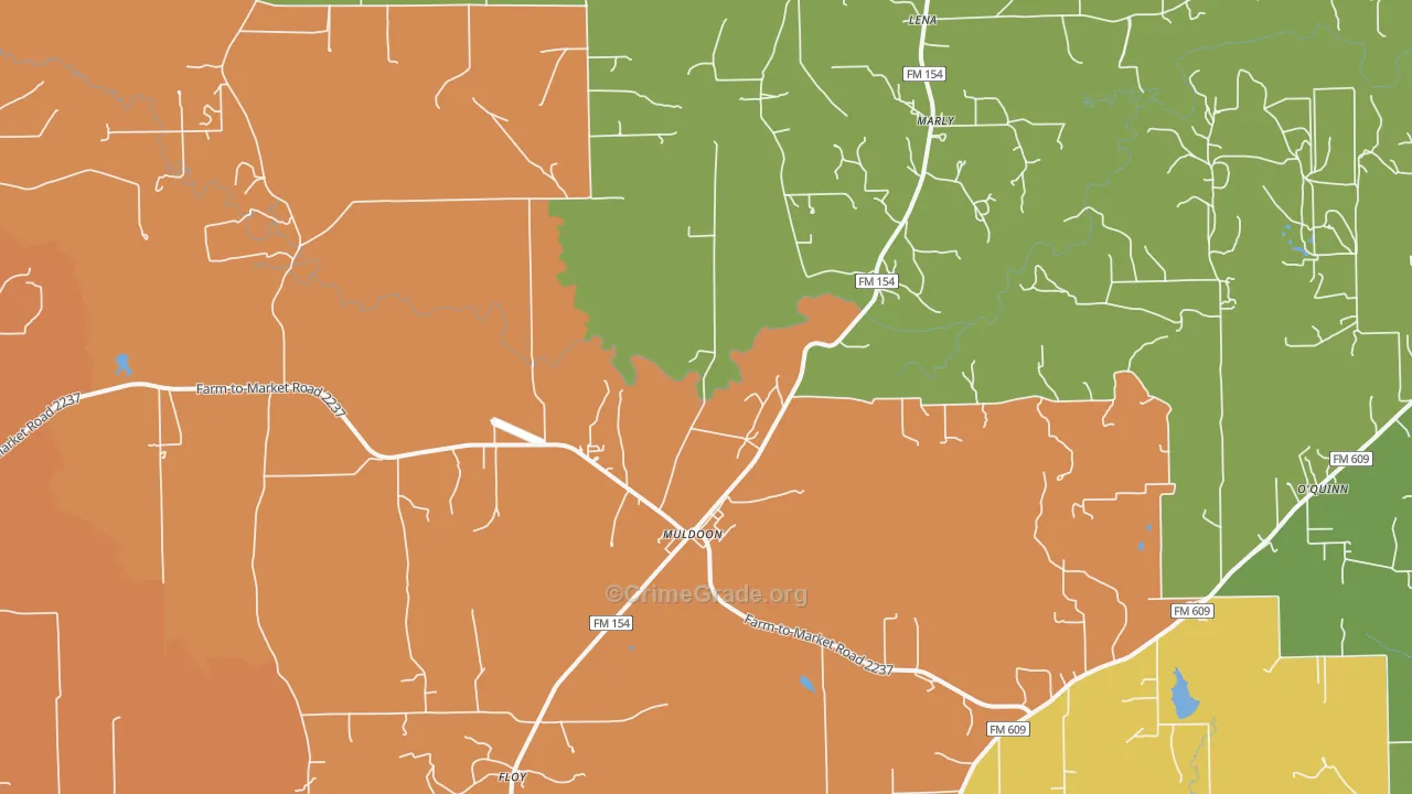 78949, TX Map of Theft Rates