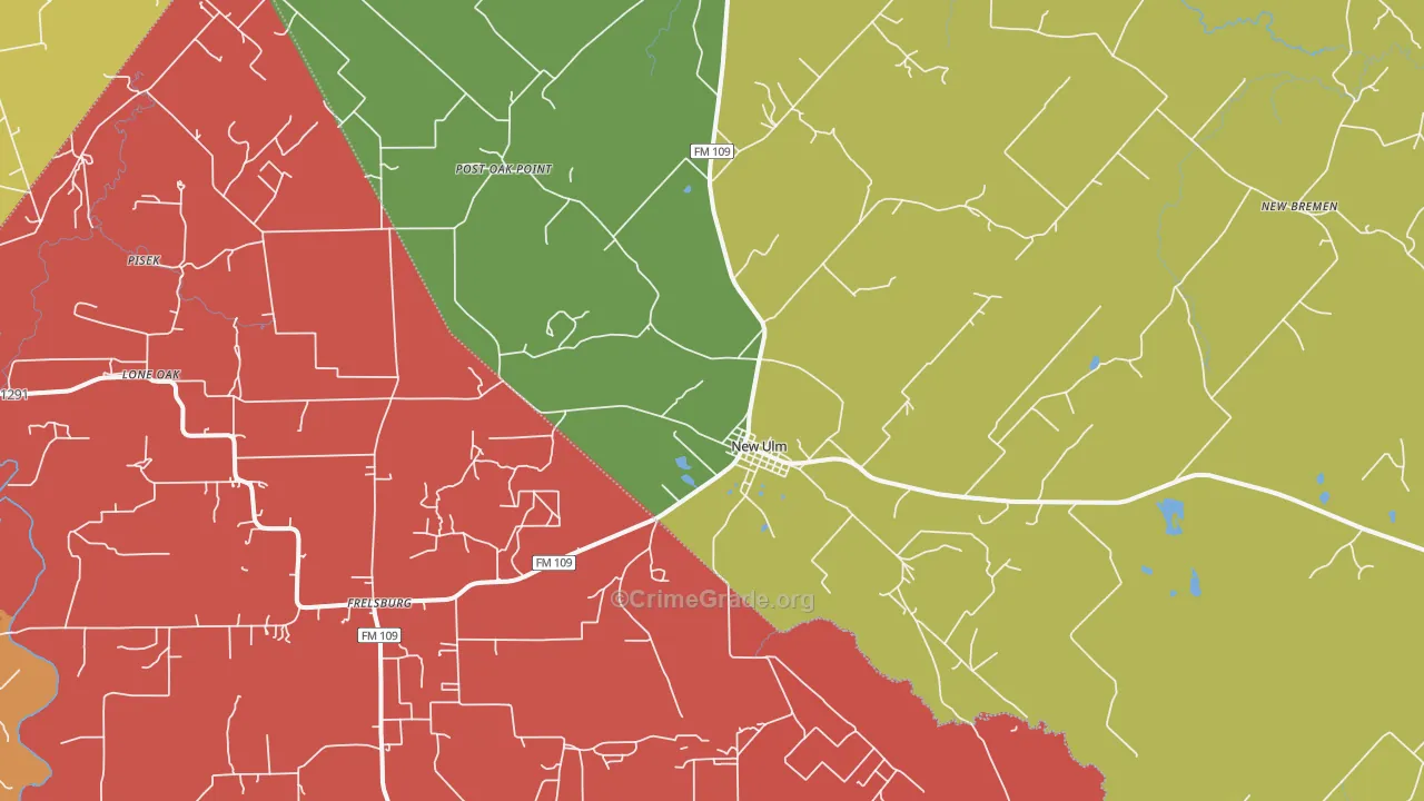 78950, TX Map of Theft Rates