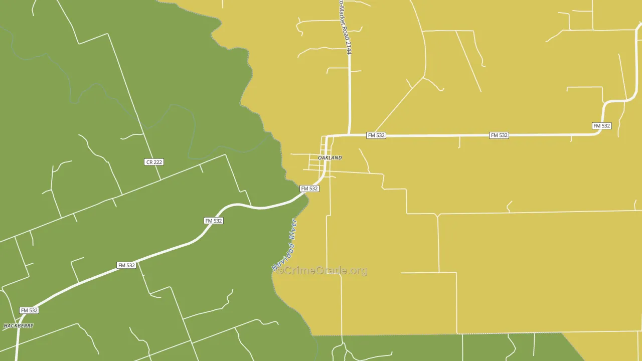 78951, TX Map of Theft Rates