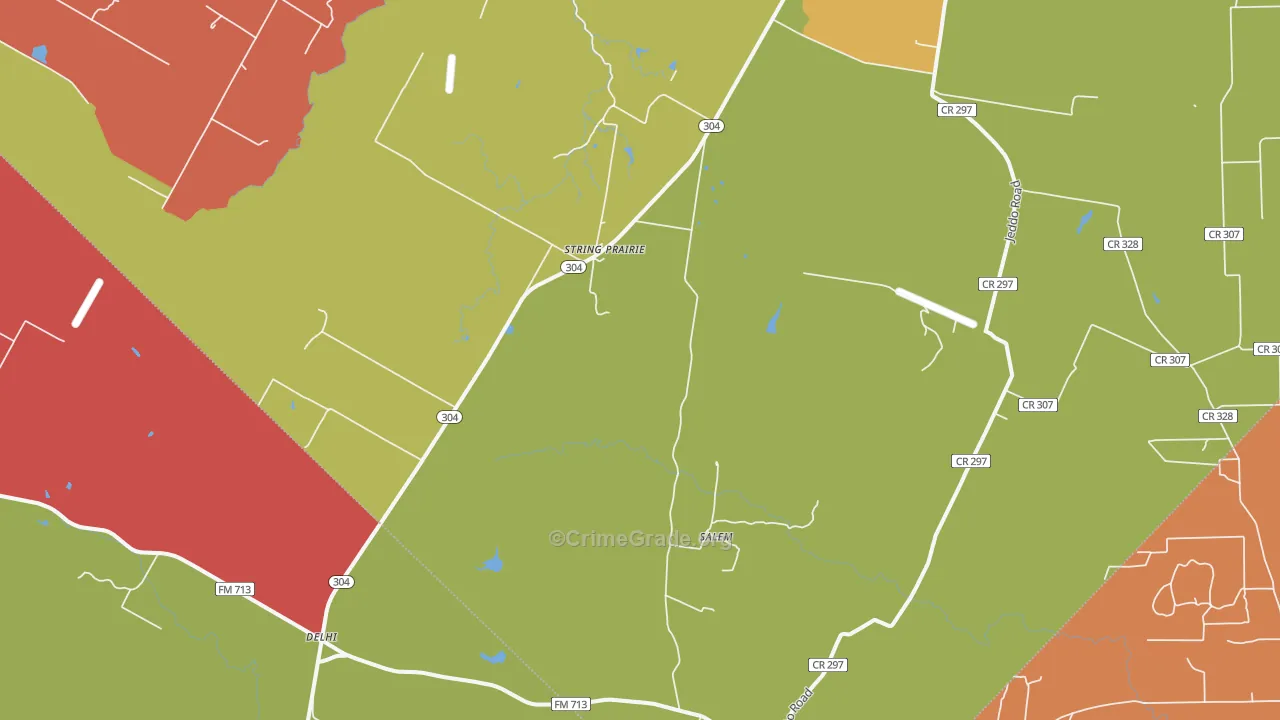 78953, TX Map of Theft Rates