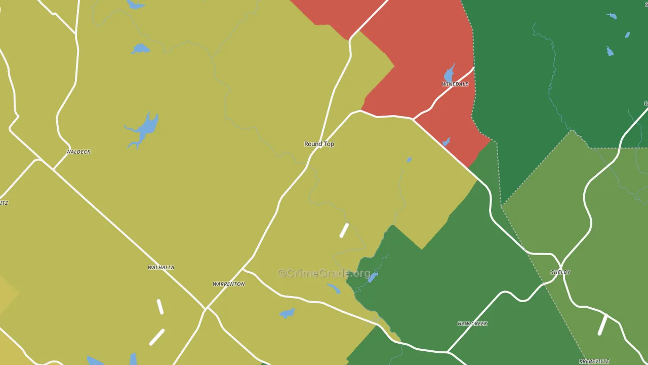 78954, TX Map of Theft Rates