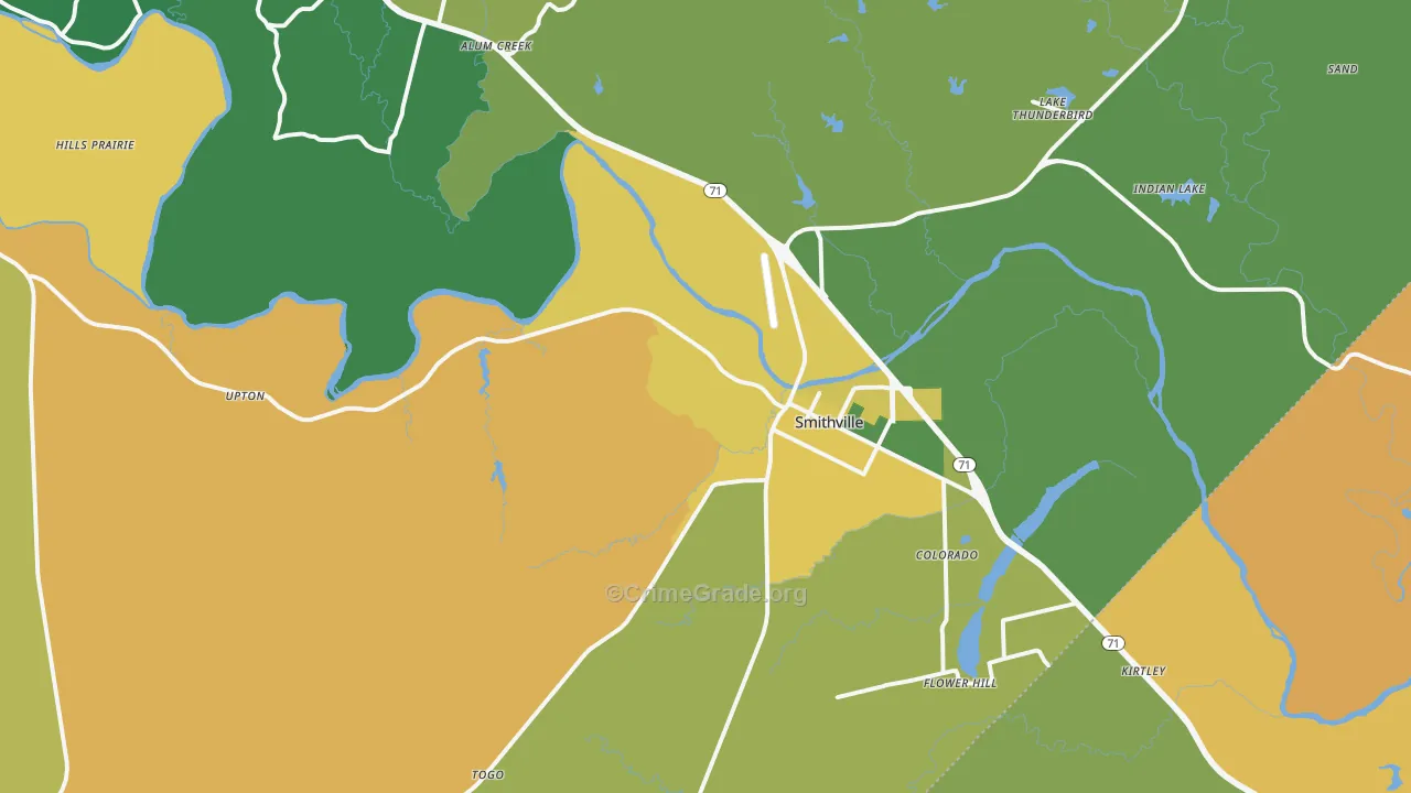 78957, TX Map of Theft Rates