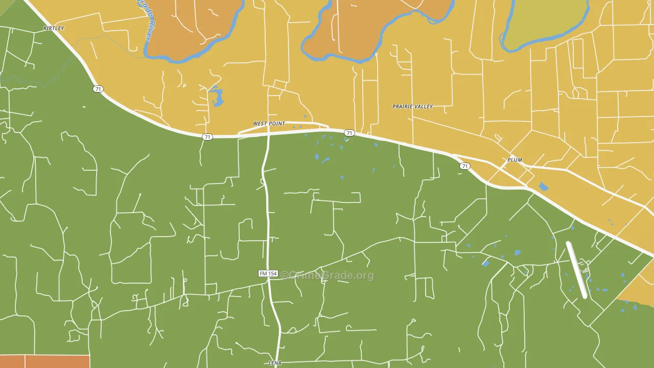 78963, TX Map of Theft Rates