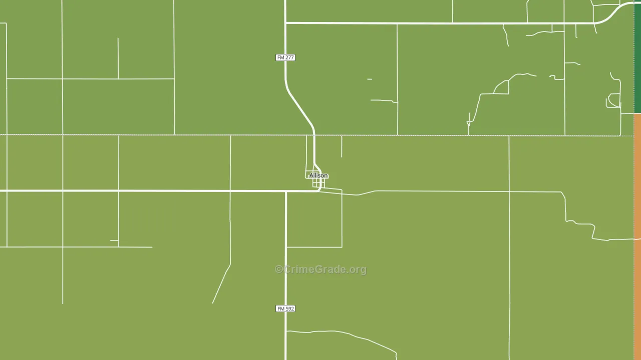 79003, TX Map of Theft Rates