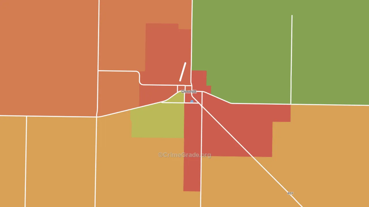 79027, TX Map of Theft Rates