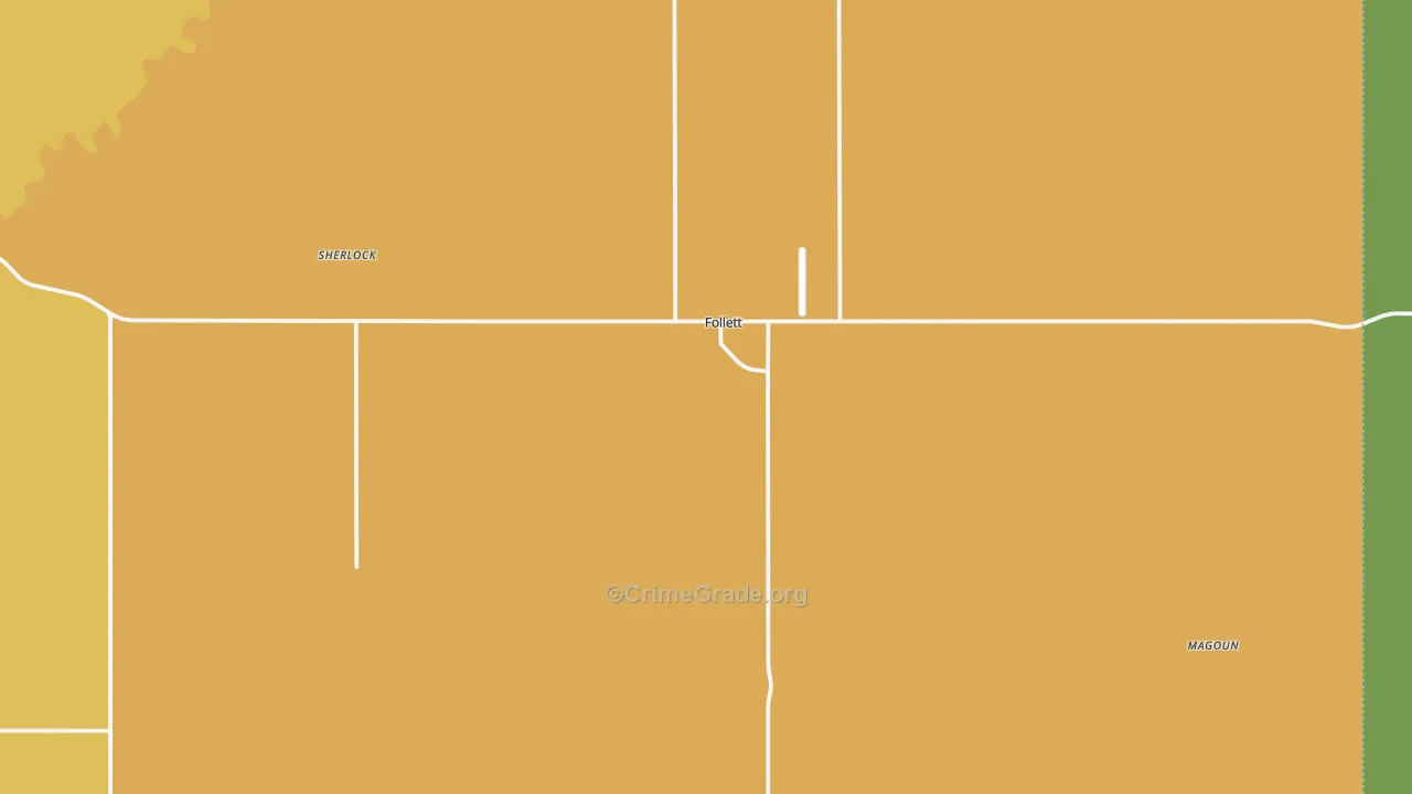 79034, TX Map of Theft Rates