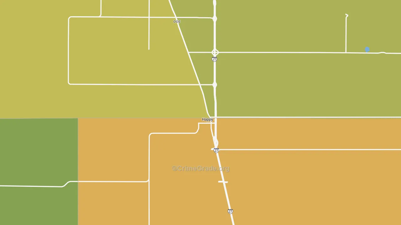 79042, TX Map of Theft Rates