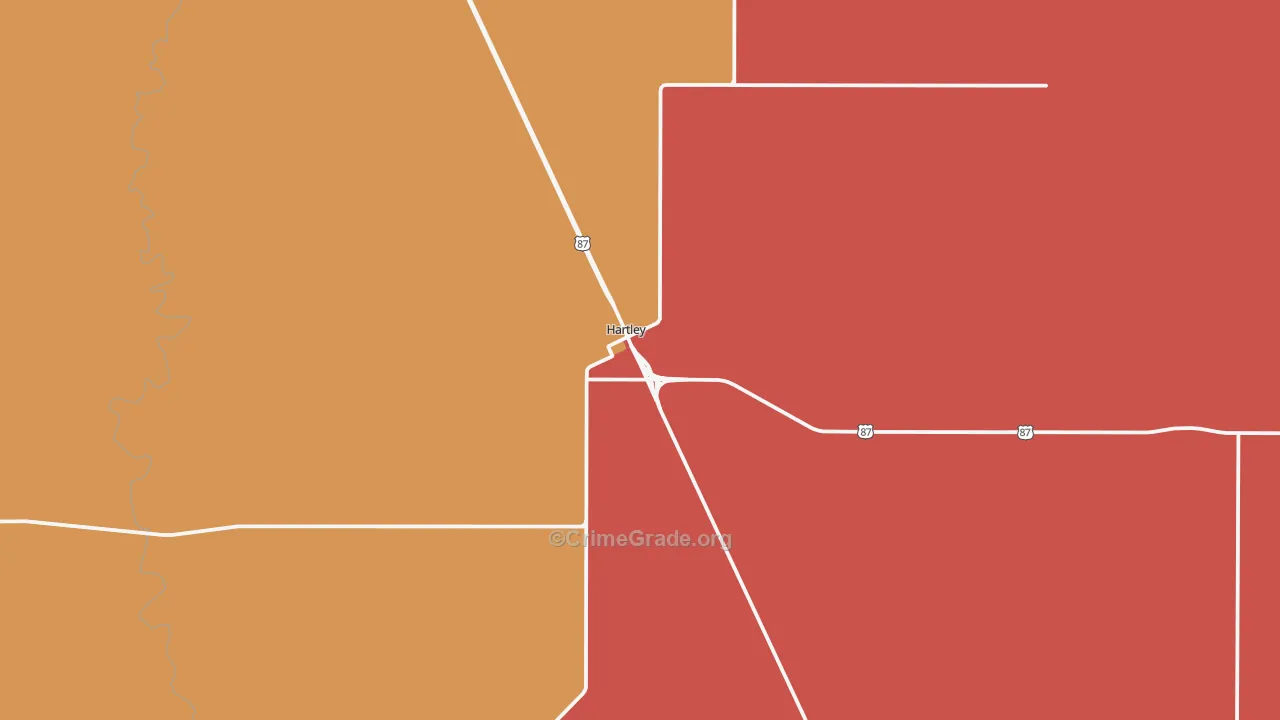 79044, TX Map of Theft Rates