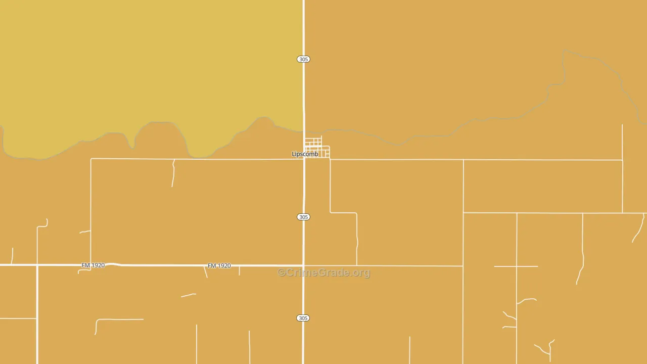 79056, TX Map of Theft Rates