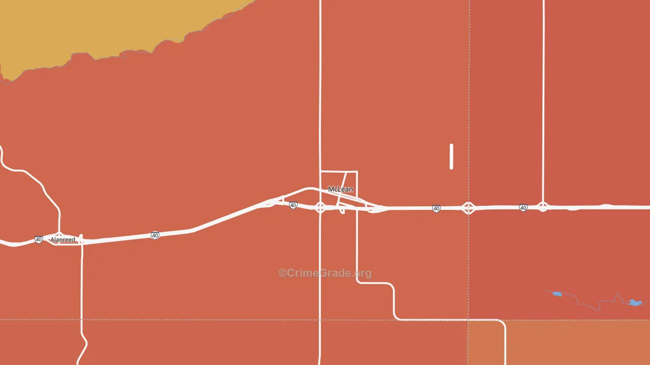 79057, TX Map of Theft Rates