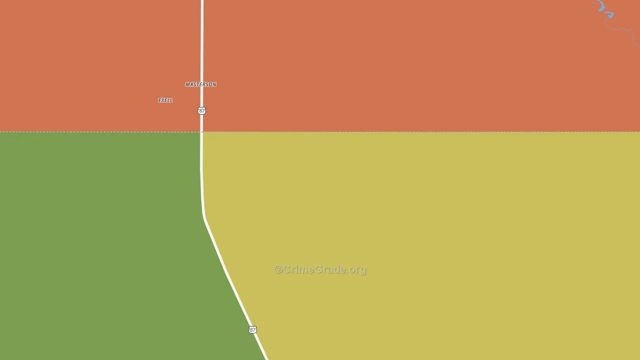 79058, TX Map of Theft Rates