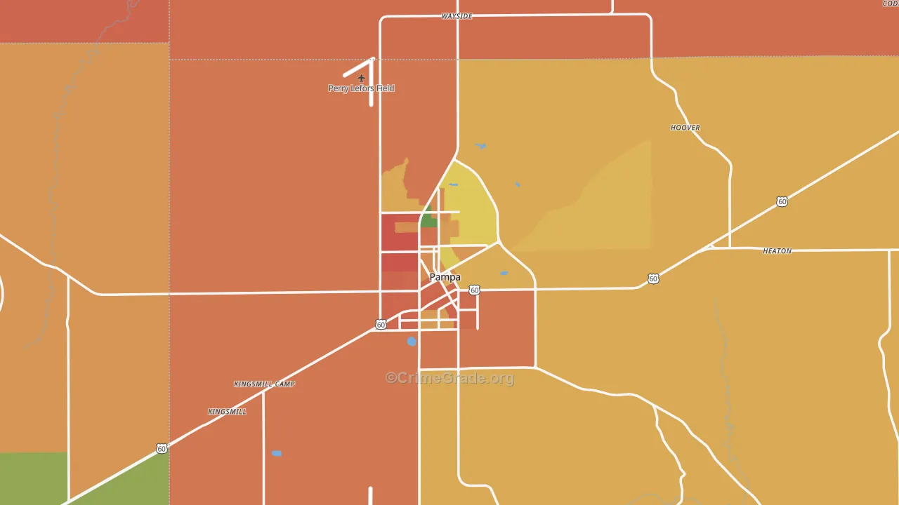 79065, TX Map of Theft Rates