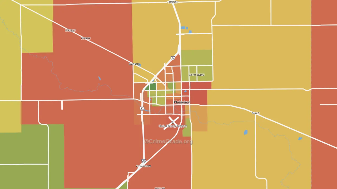 79072, TX Map of Theft Rates