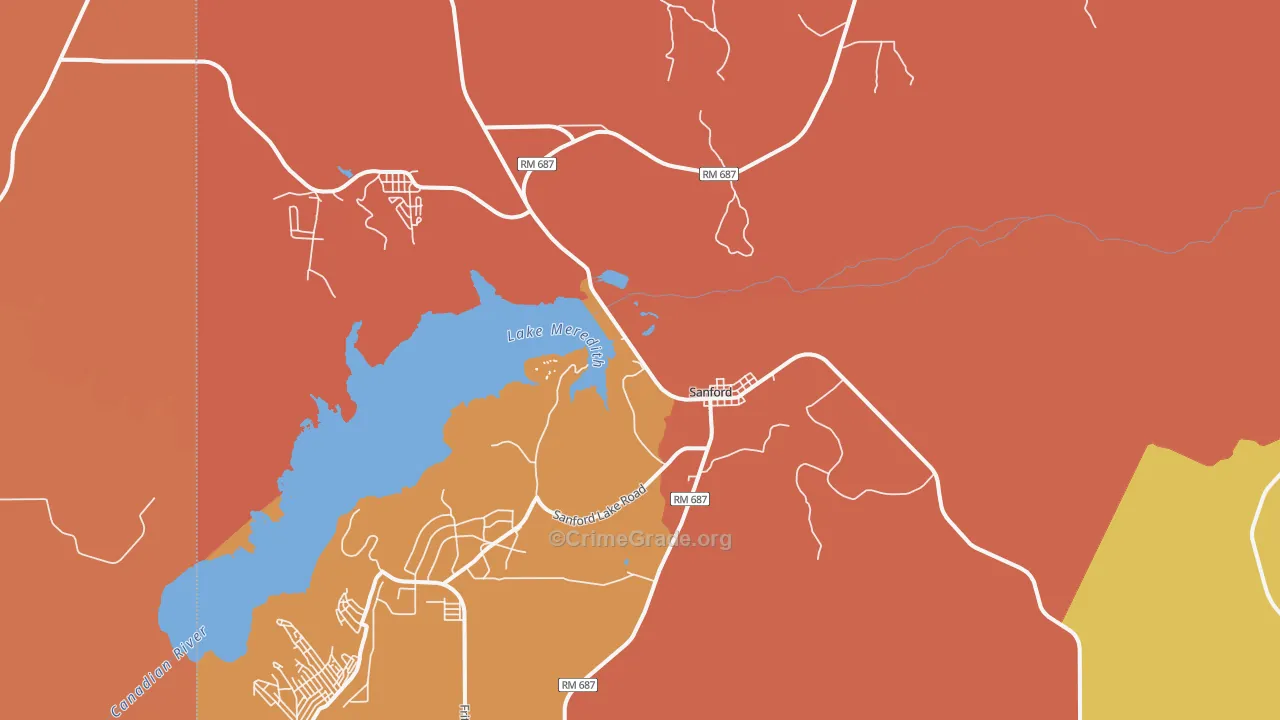 79078, TX Map of Theft Rates