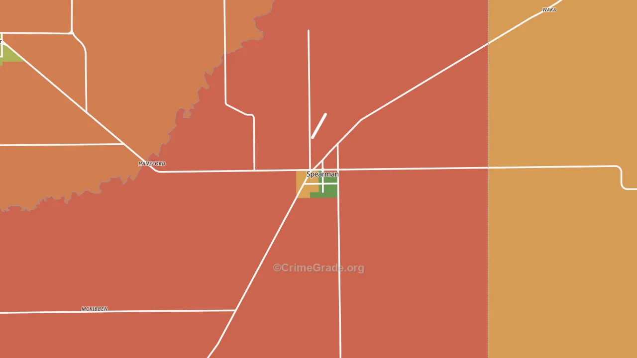 79081, TX Map of Theft Rates