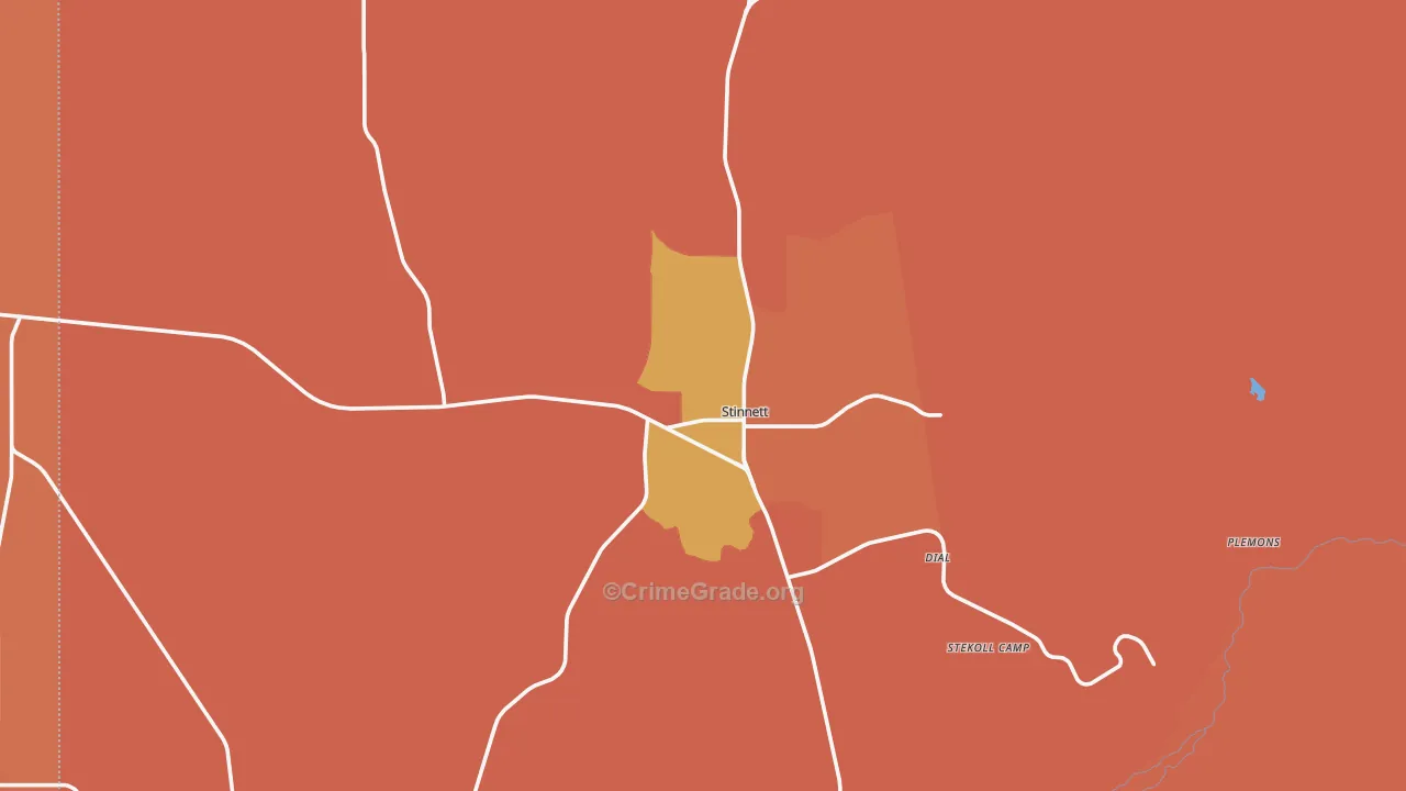 79083, TX Map of Theft Rates
