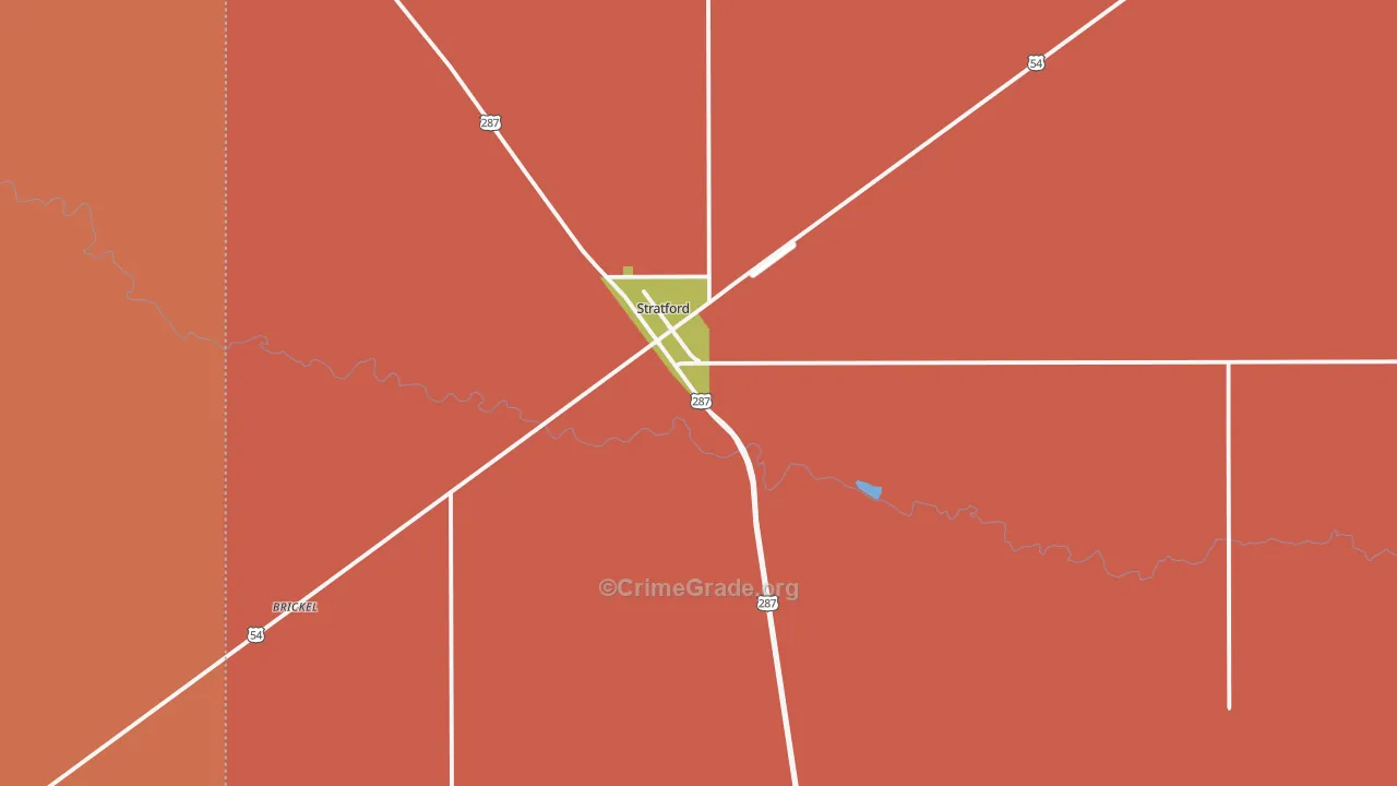 79084, TX Map of Theft Rates